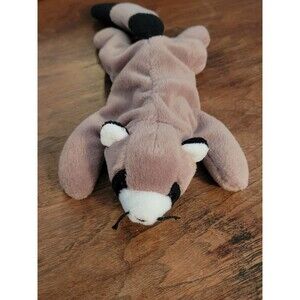 1995 Ty Beanie Baby Ringo Raccoon Plush Stuffed Animal